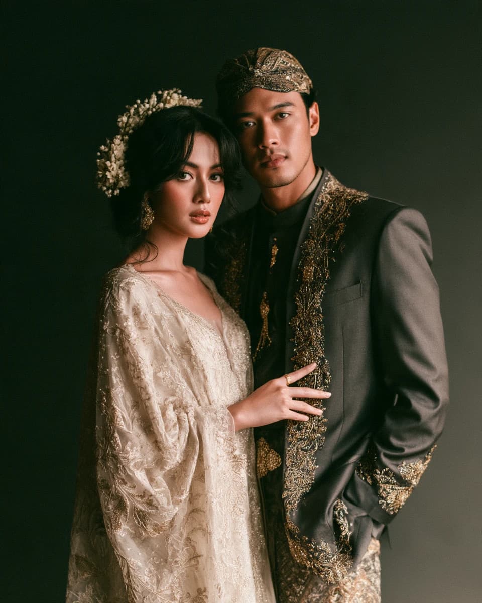 Sekar bersandar pada Arya, tangannya di dada Arya